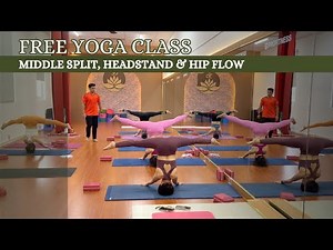 Master Middle Split & Headstand: 1-Hour Hip Opening Yoga - Part 2 (HD Free)