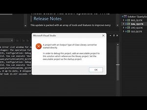 Fix error A project with an Output Type of Class Library cannot be started directly - Success 100%