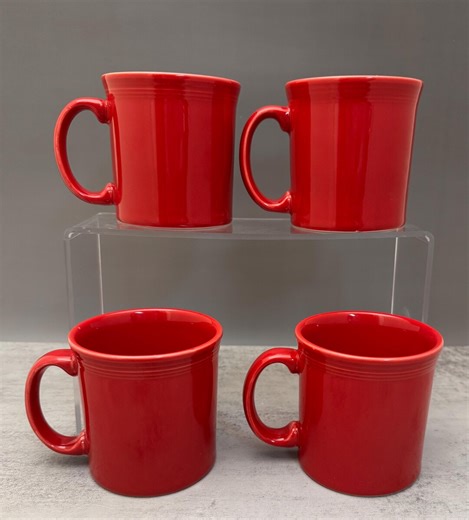 Homer Laughlin Fiesta Ware Scarlett Red Java Mug - Etsy