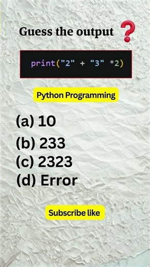 Guess the Output - Python Challenge #python #programming #tutorial