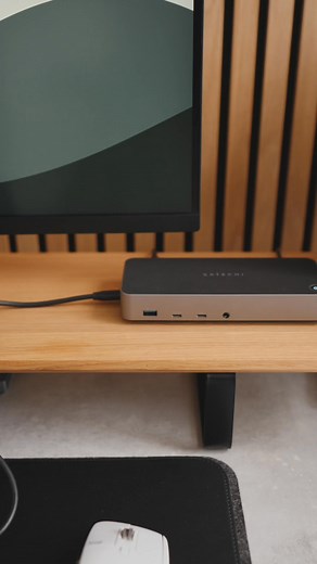 I didn’t realize how much I was missing until I tried this. The Satechi Triple 4K Dock turned my MacBook into a full workstation — three 4K monitors, tons of ports, and one single cable. Clean setup, no lag, no dongle chaos. | Satechi