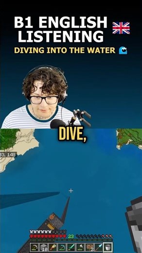 English for Beginners 🐣 Dive! (Minecraft Hardcore)