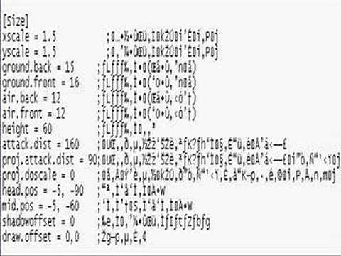 How to change character sizes in Mugen
