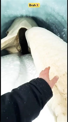 New discoveries are being documented as the ice melts 😱 #archaeology #ice #newdiscoveries