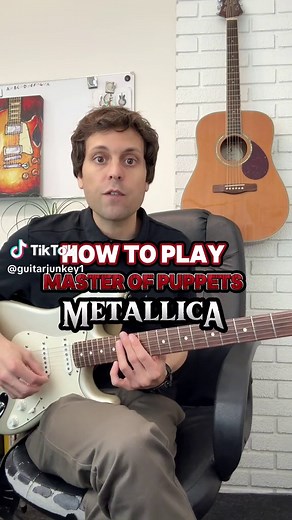 Master Of Puppets - Metallica #guitar #tutorial #metallica