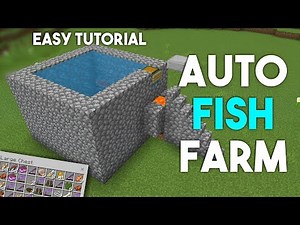 Simple 1.19 Automatic Fish Farm Tutorial in Minecraft Bedrock (MCPE/Xbox/PS4/Switch/Windows10)