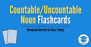 Free Countable And Uncountable Nouns Flashcards | Games4esl
