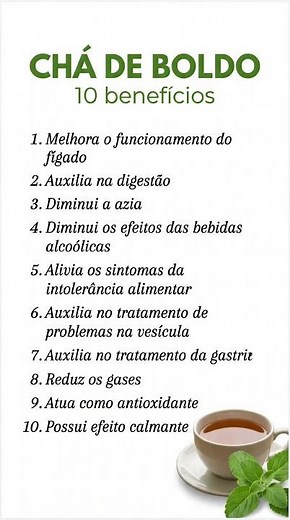 🍃 Chá de boldo o detox natural que limpa seu fígado em poucos dias!