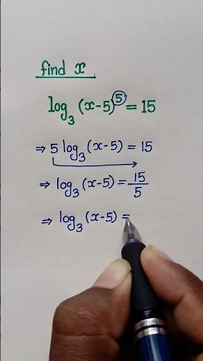Logarithmic equations solving secrets ✨✍️✅ #maths #mathstricks #knowledge #education