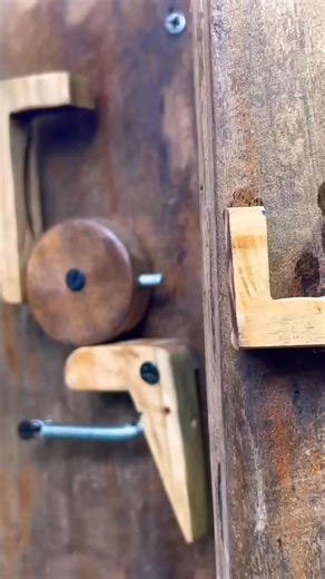 Simple idea #easytools #mydiystyle #craft wood Mechanism lock For Gate latch | Epic DIY