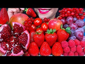 ASMR FRESH FRUIT PLATTER *MAKAN BUAH SEGAR* ताजे फल खाएं MUKBANG MASSIVE Eating Sounds