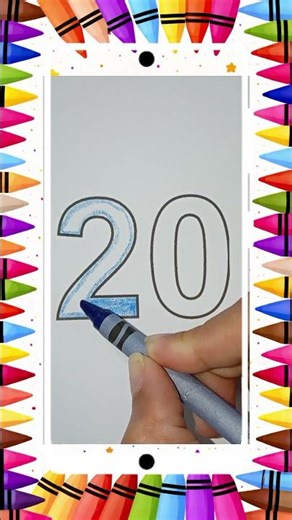 Let’s color number 20 together! 🎨✨