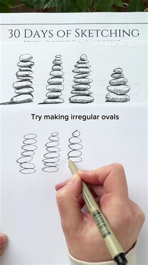 How To Practice Oval Shapes #drawingideas #drawingtips #artreels