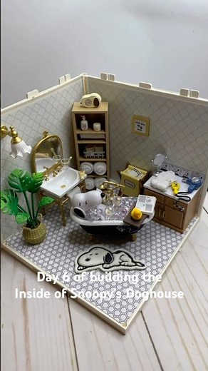 Day 6 of building the Inside of Snoopy’s Doghouse