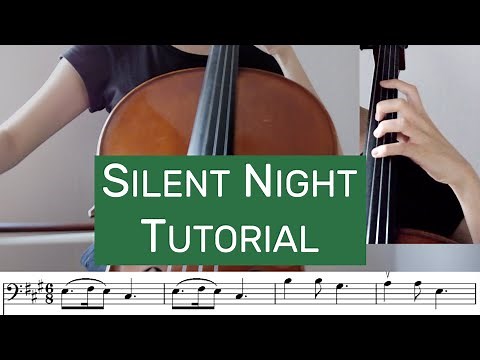 How to play Silent Night on Cello | Easy Christmas Songs Tutorials on Cello
