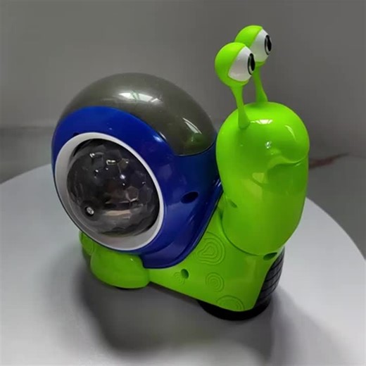 Electric Cartoon Snail Toy, 3D Light Projection Music Parent-child - TikTok Shop
