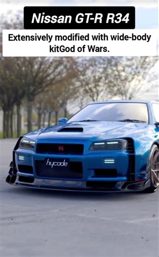 Nissan gtr R34 - widebody kitGod of Wars 🩵