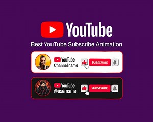 Animated Youtube Subscribe Button | Personalized Lower Third Overlay - Etsy