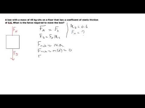 Static Friction: Force Required to Move Object
