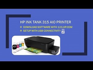 how to install hp ink tank 315 printer