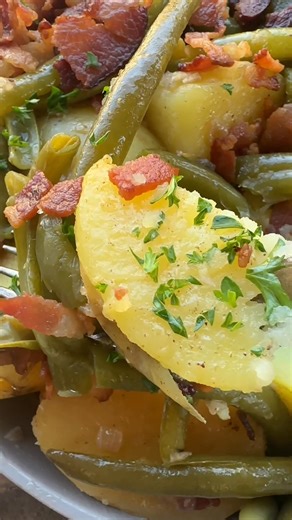 This is a Southern recipe with an electric pressure cooker twist! These Green Beans and Potatoes in the Instant Pot are so flavorful and tender, and there’s bacon on top!🥦🥔🥓 GRAB THE LINK: https://ohsweetbasil.com/instant-pot-green-beans-and-potatoes-recipe/ #greenbeansandpotatoes #instantpotrecipe #OhSweetBasil #easydinner | Sweet Basil