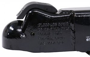 Demco Channel Tongue Trailer Coupler - Black - 2-5/16" Ball - 3" Channel - Bolt On - 21K Demco Strai