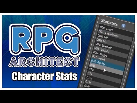RPG Architect Tutorial - Character Stats