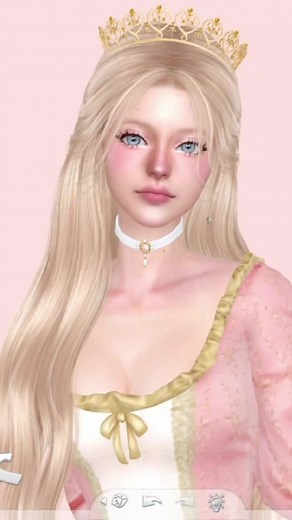 Create Sims Inspired by Princess Anneliese from Barbie