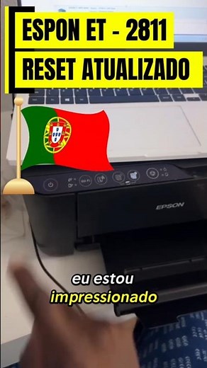 Epson ET-2811 ink and paper lights flashing, won't print. Reset the ink pads. #epson #portugal