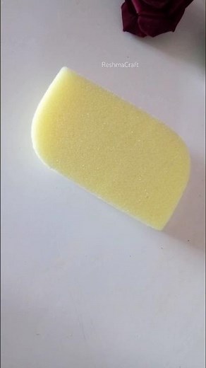 DIY sponge stamp #diy #craft #stamps #sponge #youtubeshorts #craftlover #art
