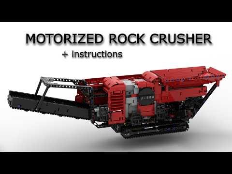 Lego Technic ROCK CRUSHER moc can sort pieces