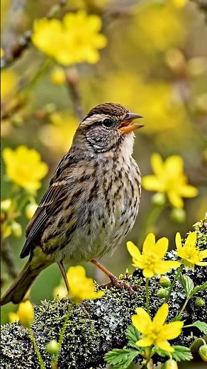 Tiny Songbird in Stunning Detail