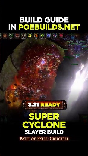 [POE 3.21] SUPER CYCLONE SLAYER - CRUCIBLE - Poe Builds #shorts #pathofexile #crucible