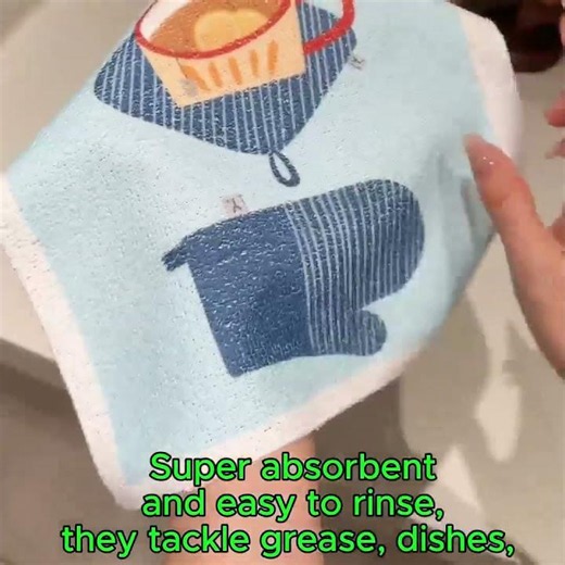 Reusable Tear-Away Cleaning Cloths | Strong Absorbent Kitchen & Household Cleaning Rags