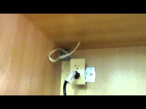 Ikea Appliance Cabinet Install, the microwave and wiring