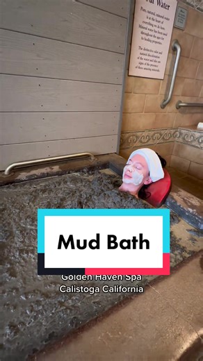 Mud Bath Calistoga California #mudbath #mudbaths #calistogaca #goldenhavenspaandresort #mudspa #spaday #mudbathandhotspring #visitcalistoga