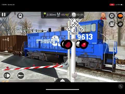 Conrail empty coal train.