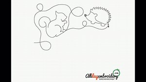 Forest Animals Edge to Edge Quilting Design: Woodland Wildlife Bear Rabbit Squirrel Continuous Line Pattern for Embroidery & Longarm, E2E - Etsy