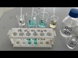 Analysis of unknown compounds GCSE Chemistry UVRK9301