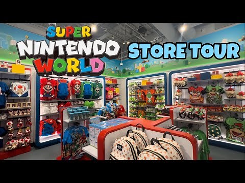 4K Super Nintendo World Universal Studios Hollywood Updated Store Tour (Nov 2024)