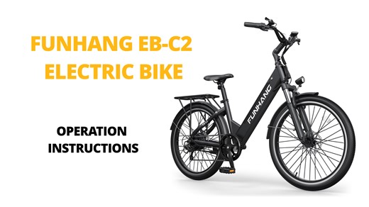 Watch LCD Screen and Battery Instruction for Funhang EB-C2 Ebike. on Amazon Live
