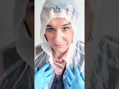Trying different Raincoat with Gloves ASMR