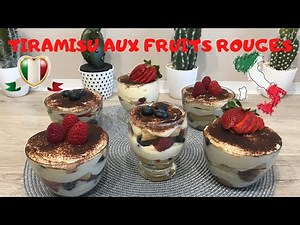 ❧❀❁～TIRAMISU AUX FRUITS ROUGES (facile à faire)～❁❀❧