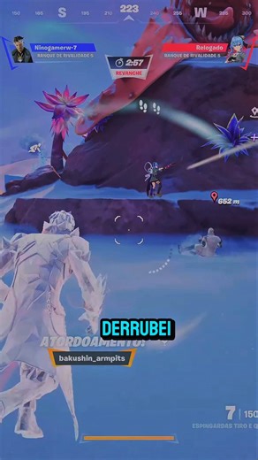 TRETA NO FORTNITE - FUNDAÇÃO VS REI DO GELO QUEM VENCE ? #fortnite #gameplay #shorts