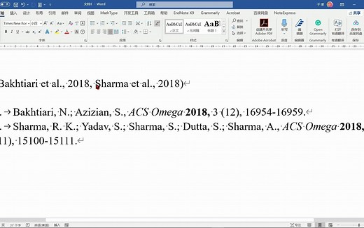 EndNote教程|引文格式 (Zhang et al., 2021, Li et al., 2022) 的设置