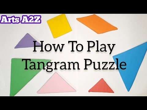 How to make a tangram puzzle | How to play tangram puzzle | Best activity brain developing Puzzles