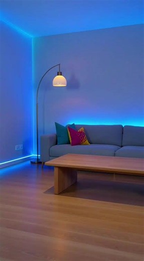 Transform Any Space Instantly with LED Strip Lights ✨ #smarthome #lightroom #smartgadgets #momlife