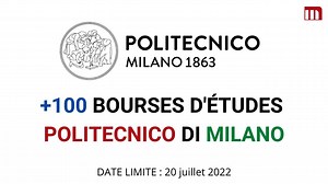 Bourses d'études au Polytechnique de Milan en Italie