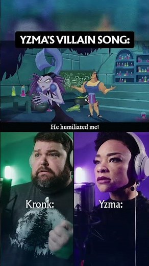 Disney villains stay extra ✨💀 YZMA'S VILLAIN SONG (ft. ‪@brianhullsvoice‬ as Kronk)
