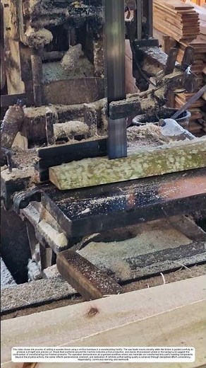Timber Processing: How a Vertical Saw Method Turns Rough Wood into Ready-to-Use Boards